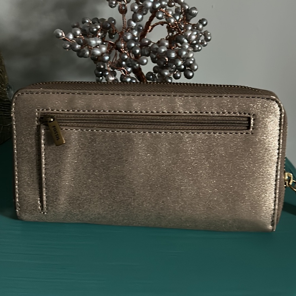 Fossil Jodi Style Zip Around Wallet Wristlet In I… - image 3